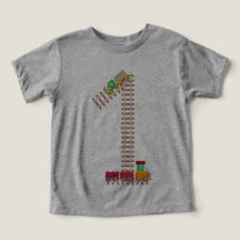 1er Anniversaire Train Railroad Thème 1 An Enfants