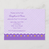 1er anniversaire Twincess Invitation Carte postale (Dos)