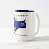 1ER BATAILLE (ABN) 501E MUG D'INFANTERIE (Devant droit)