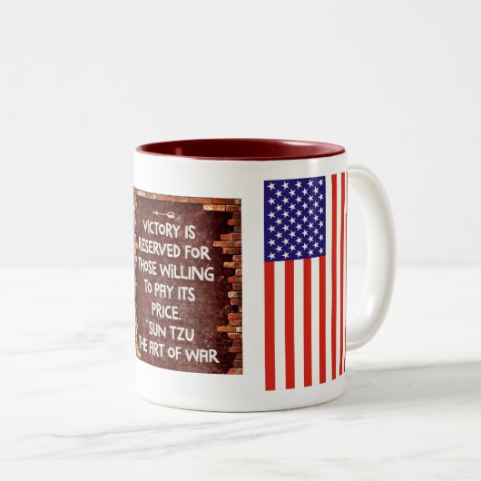 1er Bataillon - 75e Ranger avec tablette - Mug de  (Devant droit)