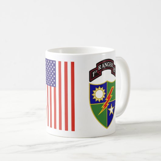 1er Bataillon - 75e Régiment de Rangers Mug (Devant droit)