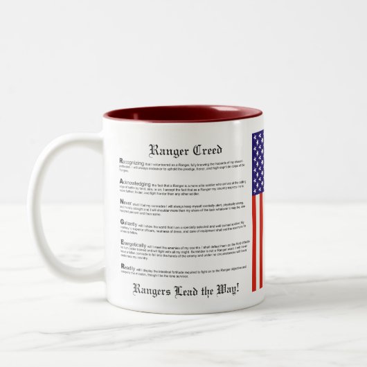 1er Bataillon - 75e Régiment de Rangers Mug à deux (Gauche)