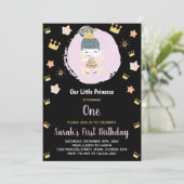 1er Black Our Little Princess Invitations d'annive (Debout devant)