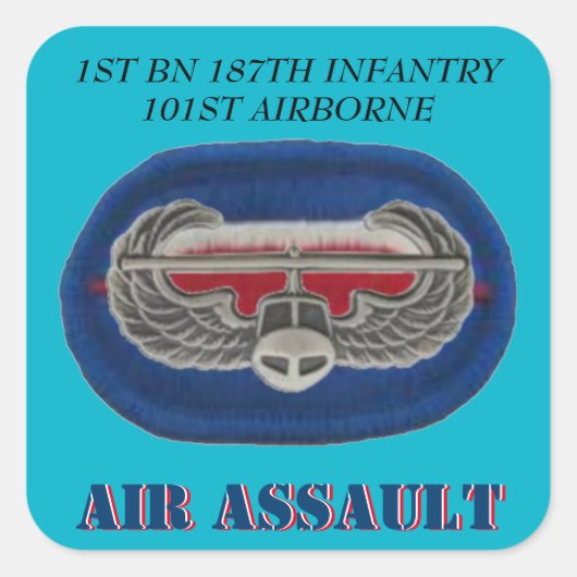 1ER BN 187E INFANTERIE 101E STICKERS AÉROBORNES (Devant)