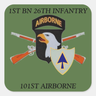 1ER BN 26E INFANTERIE 101E STICKERS AÉROBORNES