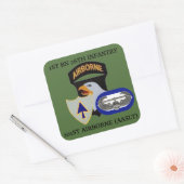 1ER BN 26E INFANTERIE 101E STICKERS AÉROBORNES (Enveloppe)