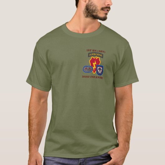 1ER BN 501E INFANTERIE 25E INFANTERIE DIV T-SHIRT (Devant)