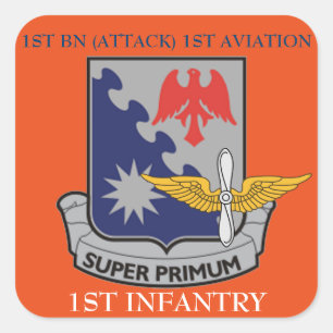 1ER BN (ATTAQUE) 1ER AVIATION 1ER STICKERS D'INFAN