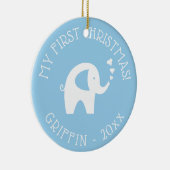 1er cadeau ornement d'arbre de Noël de bébé 20XX (Droite)