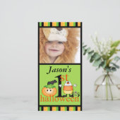 1er Carte photo d'Halloween pour bébé (Debout devant)