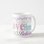 1er Corinthiens 13 Love Words Mug (Devant droit)