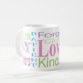1er Corinthiens 13 Love Words Mug (Devant gauche)