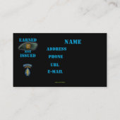 1er groupe des forces spéciales vétérinaires carte (Dos)