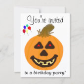 1er Halloween Anniversaire Fête Invitations TOUT Â (Devant)