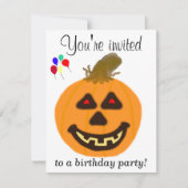 1er Halloween Anniversaire Fête Invitations TOUT Â (Devant)