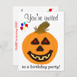 1er Halloween Anniversaire Fête Invitations TOUT Â
