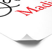 1er Jour de la maternelle Signe Poster Mur Art (Coin)