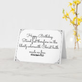 1er mai Bible carte d'anniversaire avec Galatians (Fleur jaune)