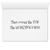 1ER MARIAGE ALORS LE FUN HONEYMOON (Intérieur Horizontal (Bas))