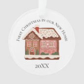 1er Noël dans notre maison en pain d'épices de nou (devant)