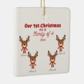 1er Noël en famille de 4 ornements (Droite)