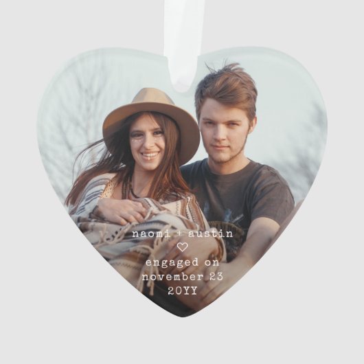1er Noël Engagé Minimal Unique 4 Coeur photo (dos)
