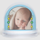 1er Noël étoiles nom année jaune bleu vert (Avant)