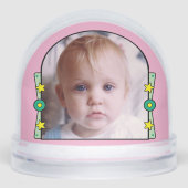 1er Noël étoiles nom année jaune rose vert (Avant)