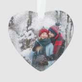 1er Noël Marié M. Mrs Simple Heart Photo (dos)