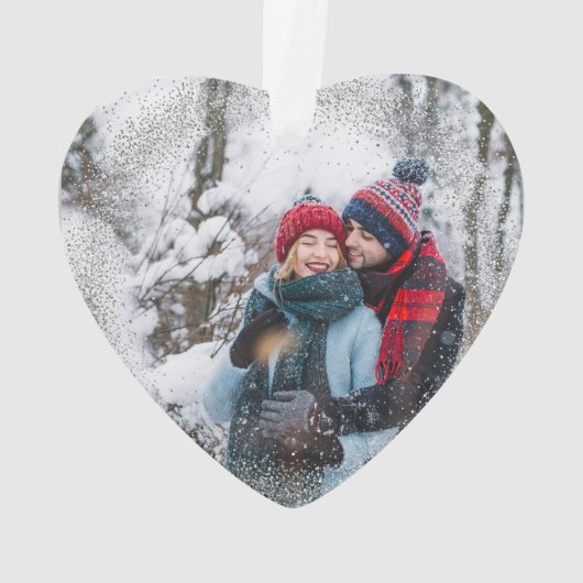 1er Noël Marié M. Mrs Simple Heart Photo (dos)