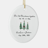 1er Noël Marié Ornement Personnalisé (Droite)