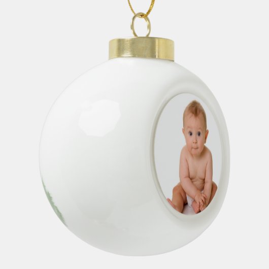 1er ornement de Noël pour bébé (Gauche)