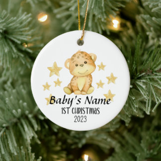 1er ornement de Noël pour bébé personnalisé