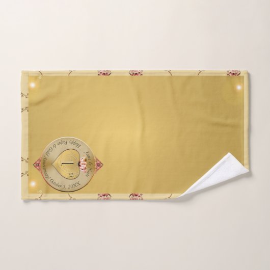 1er ou 50e anniversaire d'or (Serviette à main)