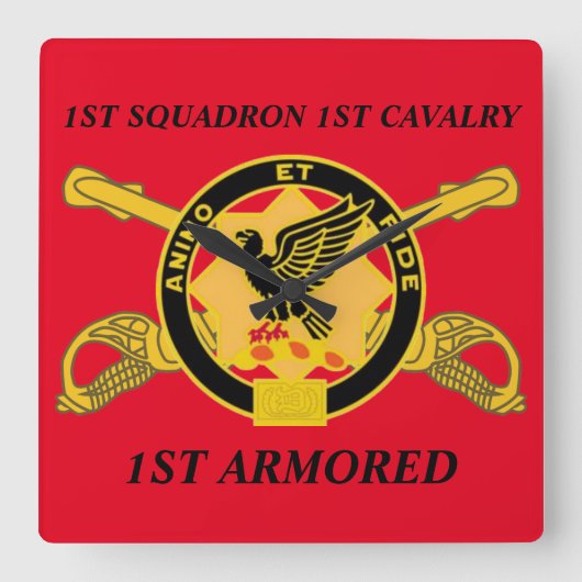 1ER SQUADRON 1ER CAVALRY 1ER HORLOGE ARMOIRE (Recto)