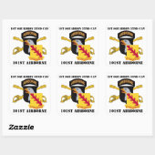 1ER SQUADRON 32E CAVALRY 101E STICKERS AÉROBORNES (Feuille)