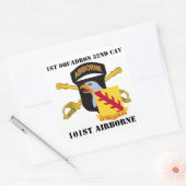 1ER SQUADRON 32E CAVALRY 101E STICKERS AÉROBORNES (Enveloppe)