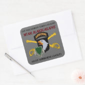 1ER SQUADRON 33E CAVALRY 101E STICKERS AÉROBORNES (Enveloppe)
