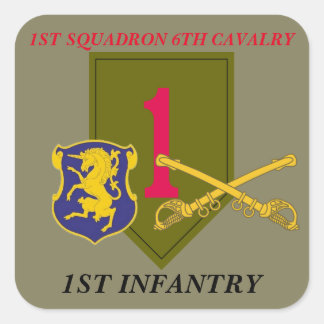 1ER SQUADRON 6E CAVALRY 1ER STICKERS D'INFANTERIE