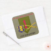 1ER SQUADRON 6E CAVALRY 1ER STICKERS D'INFANTERIE (Enveloppe)