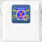 1ER SQUADRON 71E CAVALRY 10E STICKERS DE MONTAGNE (Sac)