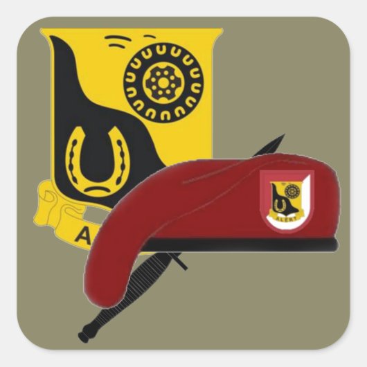 1ER SQUADRON 91E CAVALRY 173D STICKERS AÉROBORNES (Devant)