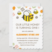 1ère abeilles invitations jour Notre petit miel mi (Devant)