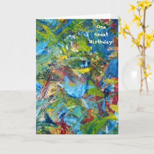 1ère carte d'anniversaire (Fleur jaune)