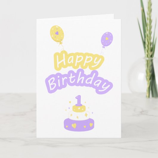 1ère carte d'anniversaire (Devant)