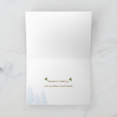 1ère carte de Noël avec des rennes qui chantent (Intérieur)