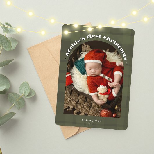 1ère carte de Noël pour bébé | Olive en photo uniq