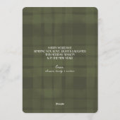 1ère carte de Noël pour bébé | Olive en photo uniq (Dos)