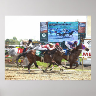1ère course du jour Poster couleur de l'eau