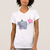 1ère fête d'anniversaire Elephant Womens T-shirt (Devant)